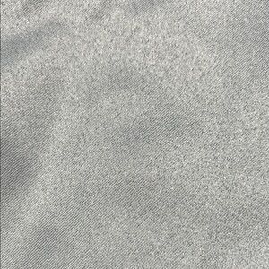 2 Silver Fabric Rod Pocket Curtain Panels